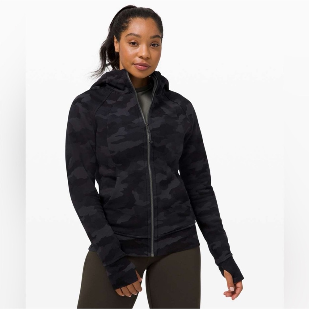 Lululemon Athletica Black Camo Jacket